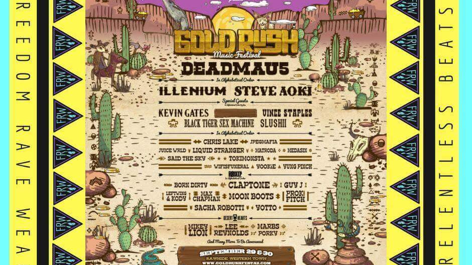 WIN 2 GA PASSES TO GOLDRUSH FESTIVAL AZ & a $250 FRW GIFT CARD! Rave Blog