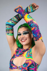 Chase Face 50/50 Arm Sleeves Freedom Rave Wear Size: X-Small
