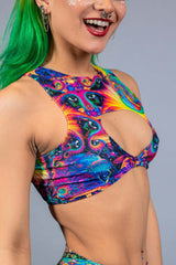 YEOW Keyhole Top Freedom Rave Wear Size: X-Small