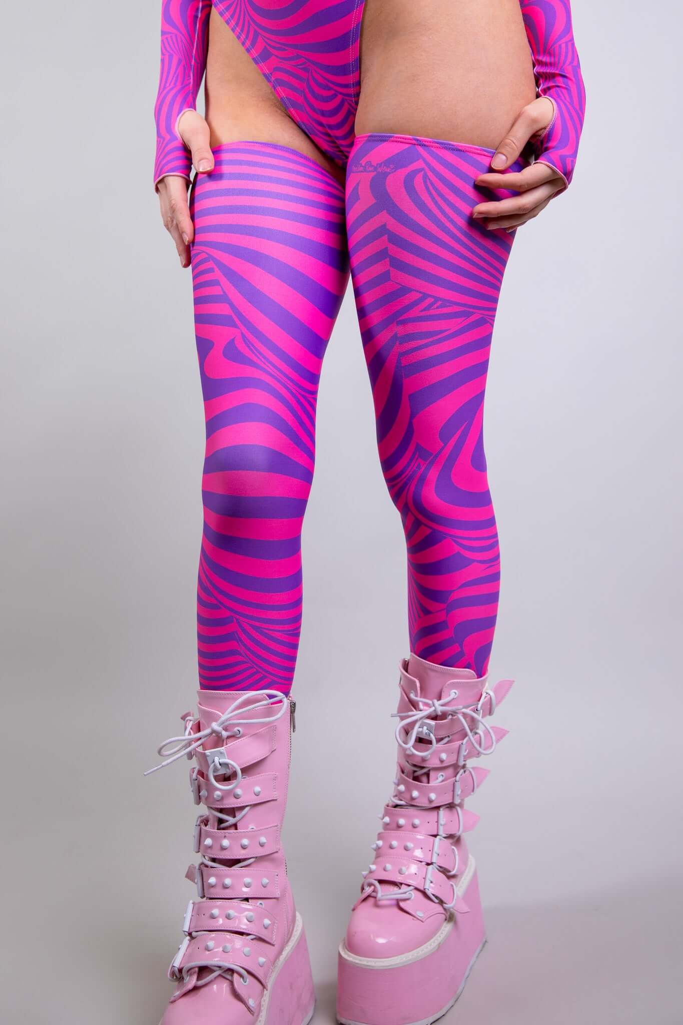 Cheshire Leg Sleeves Freedom Rave Wear Size: X-Small