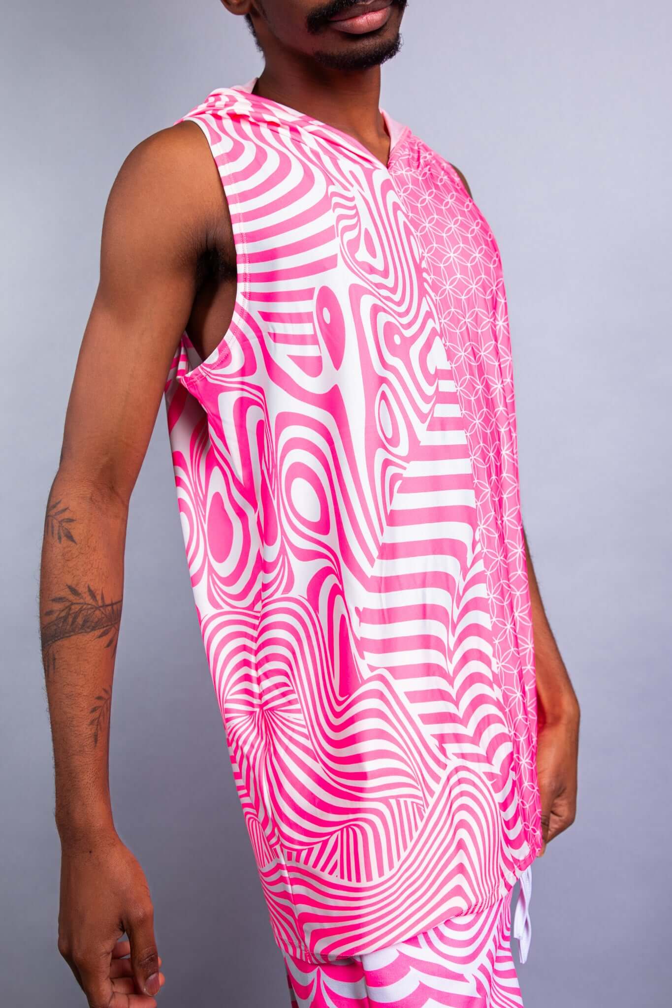 Electricity Unisex Hooded Tank Top Freedom Rave Wear Size: Small