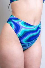 Indigo Dream High Waisted Thong Freedom Rave Wear Size: X-Small