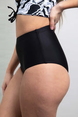Matte Black High Waisted Bottoms Freedom Rave Wear Size: X-Small