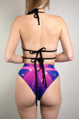 Neon Nights Bikini Top Freedom Rave Wear Size: X-Small