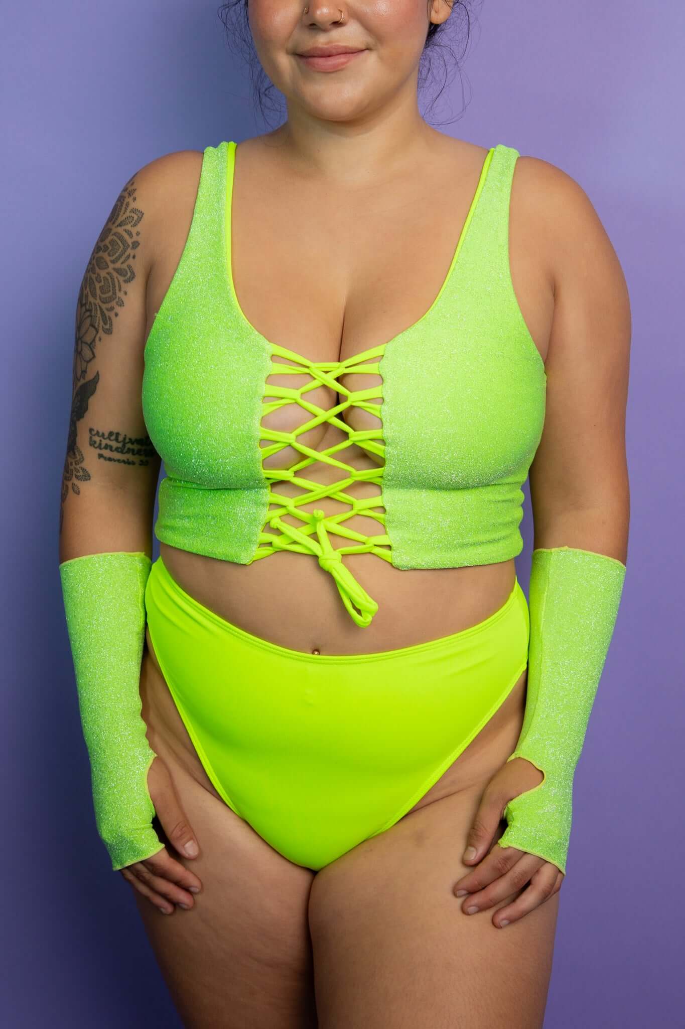 Pixie Dust Lace Up Top Freedom Rave Wear Size: X-Small