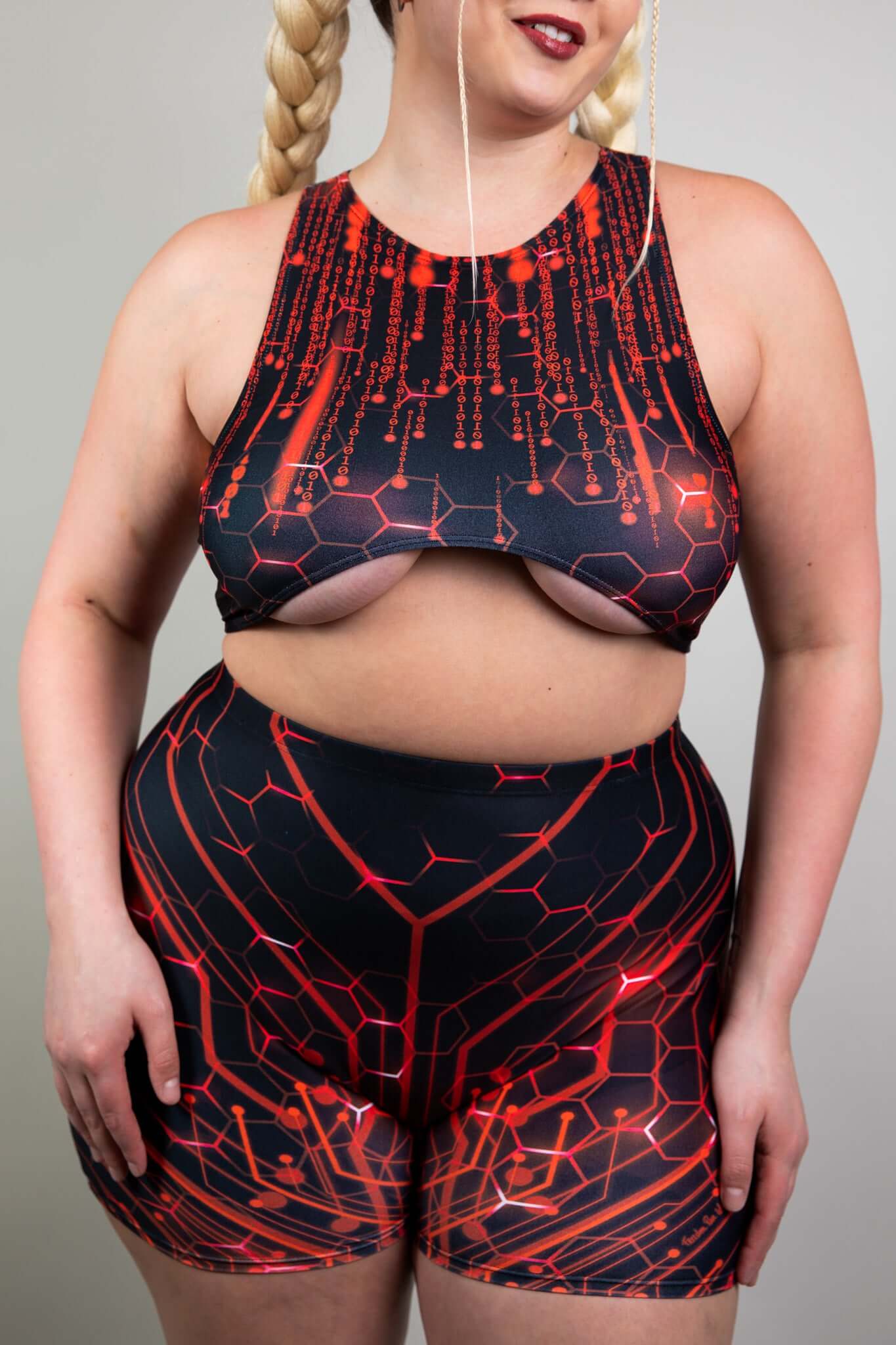 Red Singularity Teaser Top Freedom Rave Wear Size: X-Small