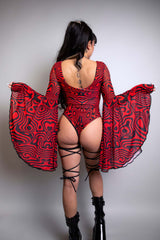 Red Void Goddess Bodysuit FRW New Size: X-Small