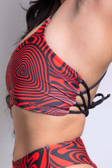 Red Void Lush Top Freedom Rave Wear Size: X-Small