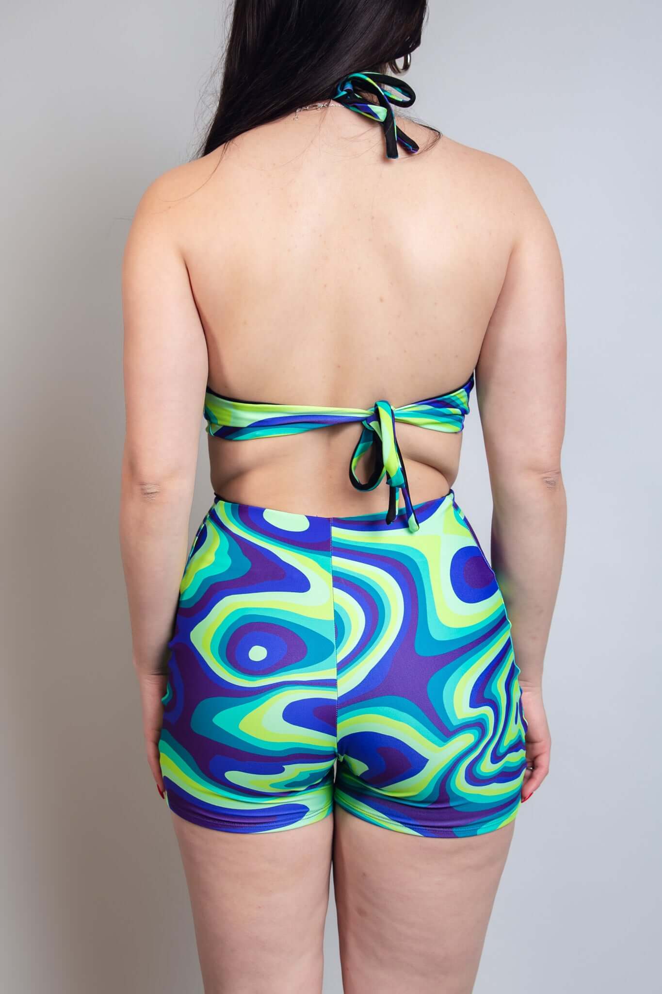 Seaglass Spiral Romper Freedom Rave Wear Size: X-Small