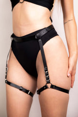 Bad Girl Leg Harness - Black FRW Accessories Size: One Size