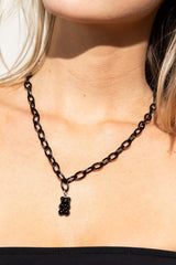 Black Bear Necklace FRW Accessories Size: One Size