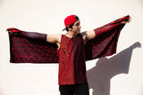 Duality Festival Scarf - Red Freedom Rave Wear Size: One Size