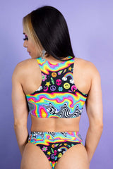 HAPPIER Teaser Top Freedom Rave Wear Size: X-Small