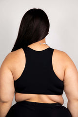 Matte Black Teaser Top Freedom Rave Wear Size: X-Small