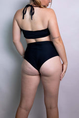 Matte Black Twist Bodysuit Freedom Rave Wear Size: X-Small