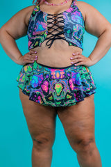 Prismatic Swirl Skirt Freedom Rave Wear Size: X-Small