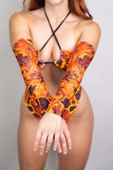 Volcanic Arm Sleeves Freedom Rave Wear Size: X-Small