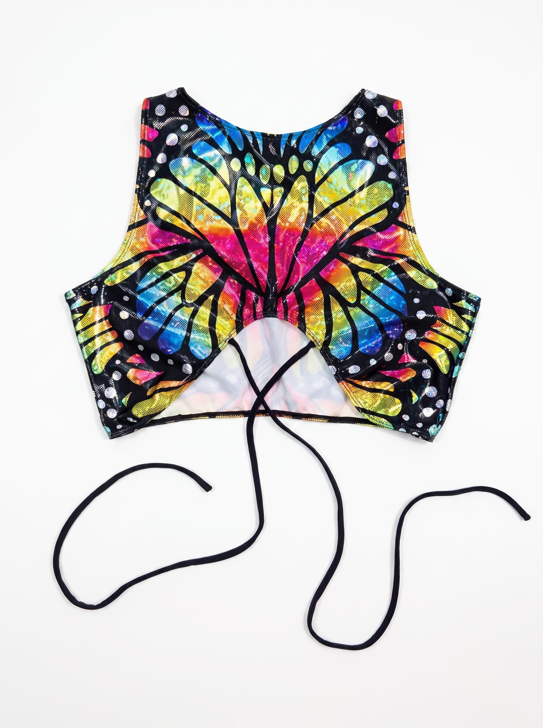 Rainbow Butterfly Teaser Top