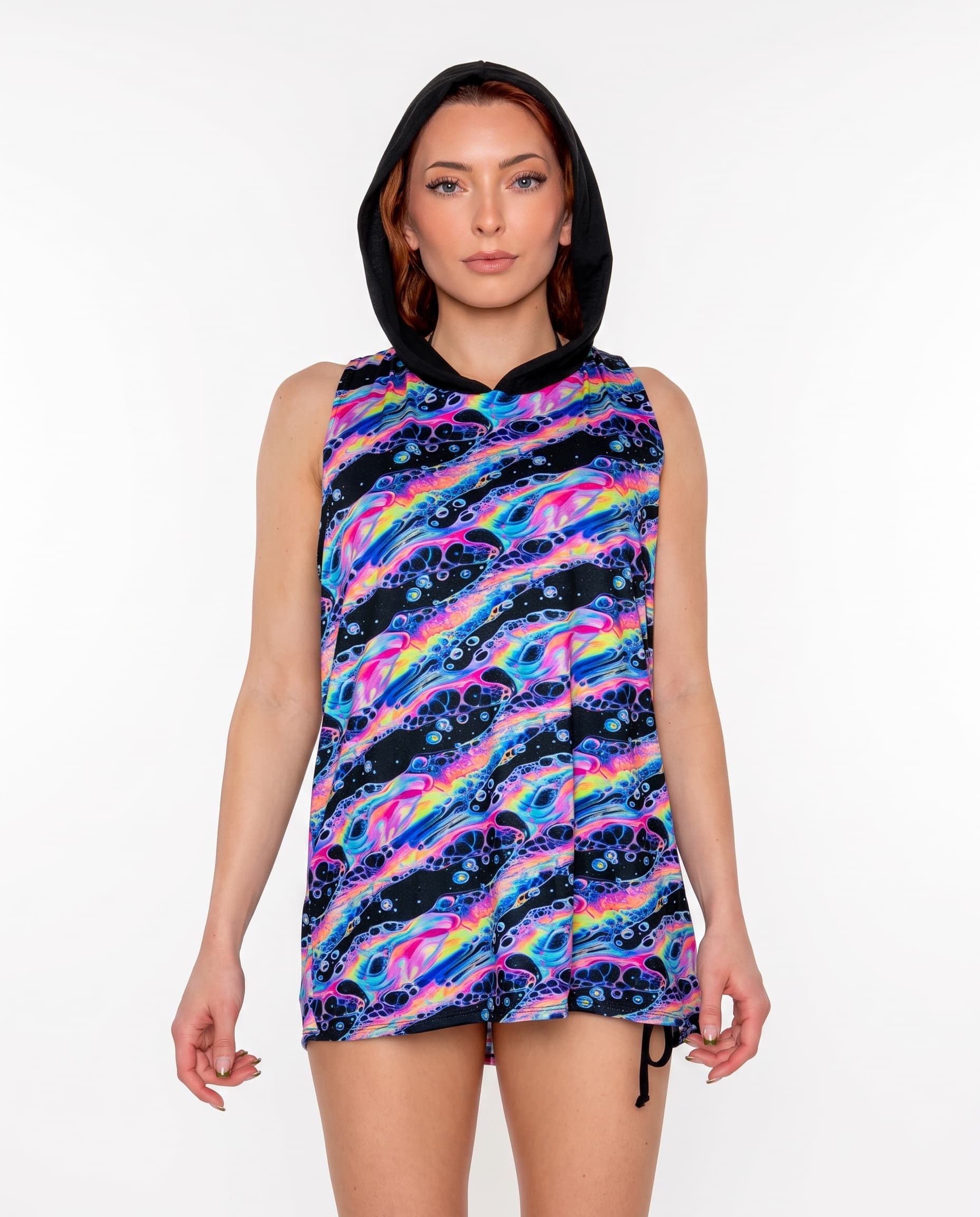Acid Sky Men's Tank Top with Hood