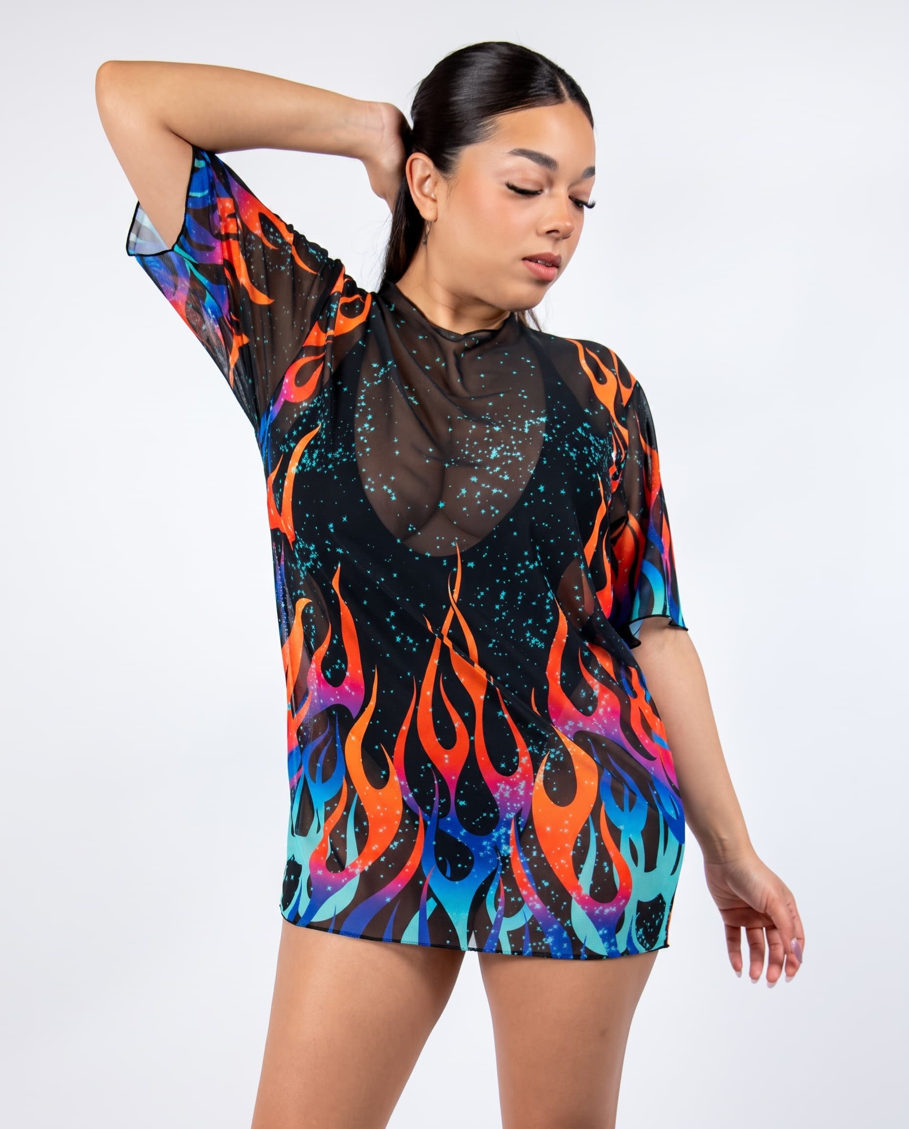 Blaze Mesh Oversized Tee