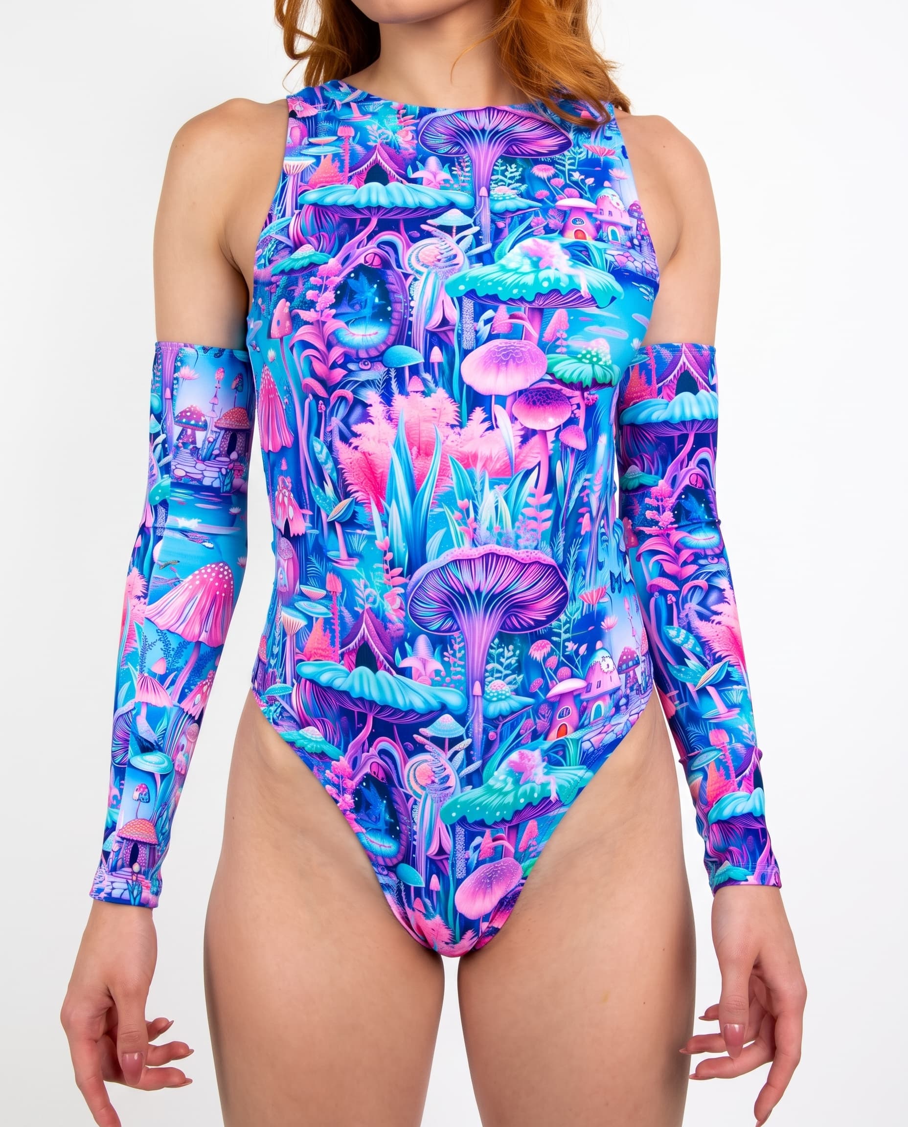 Fairycore High Neck Bodysuit