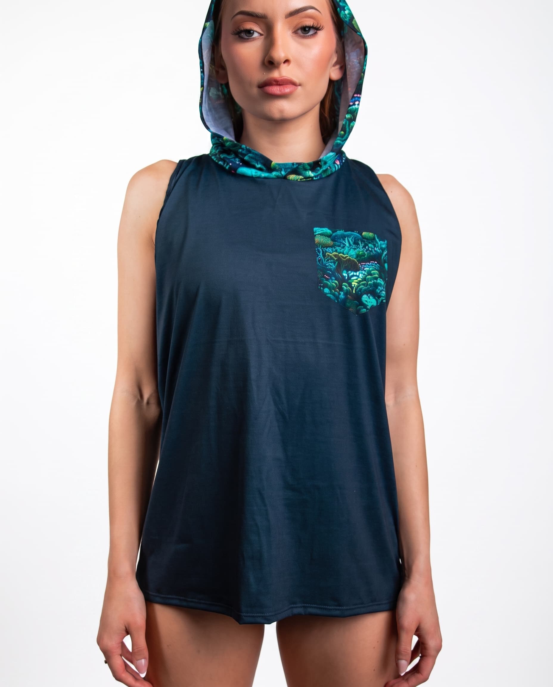 Faewood Tank Top with Hood