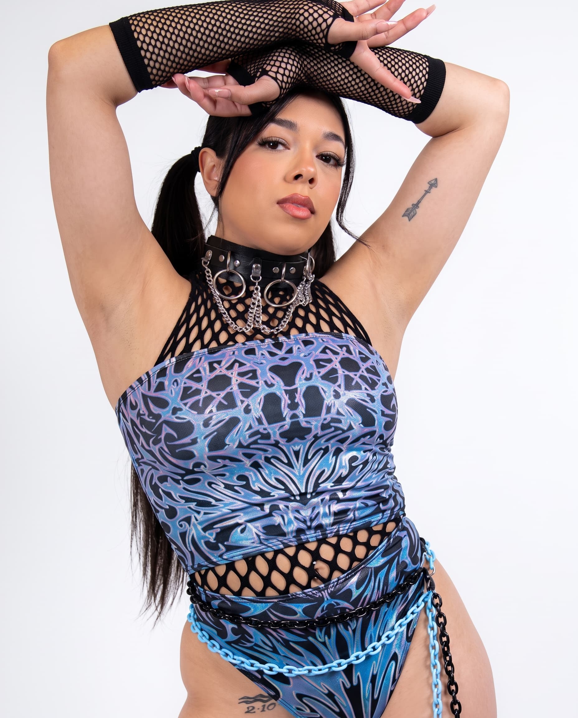 Fishnet Arm Sleeves - Black