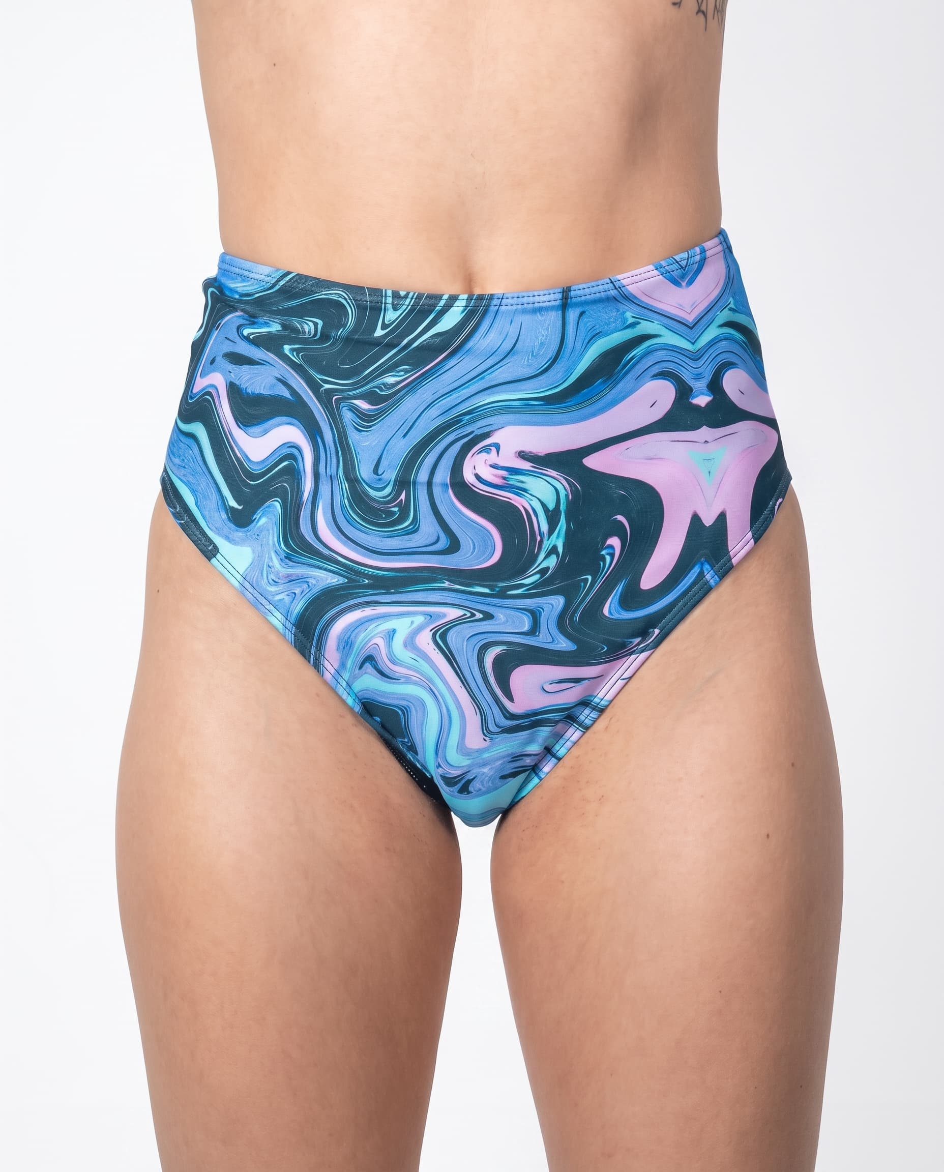 Glacial High Waisted Bikini Bottoms