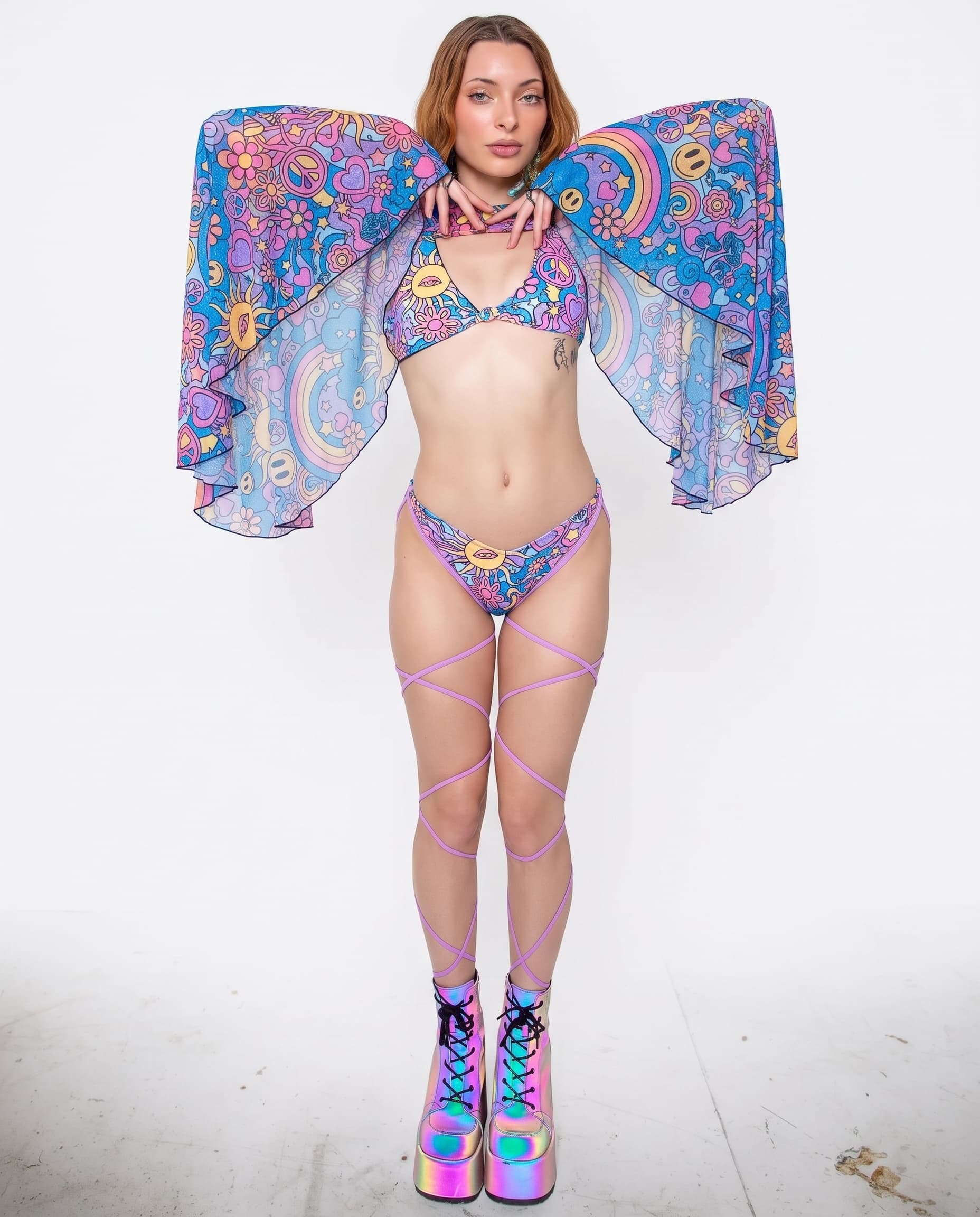 Groovy Mesh Bell Sleeves