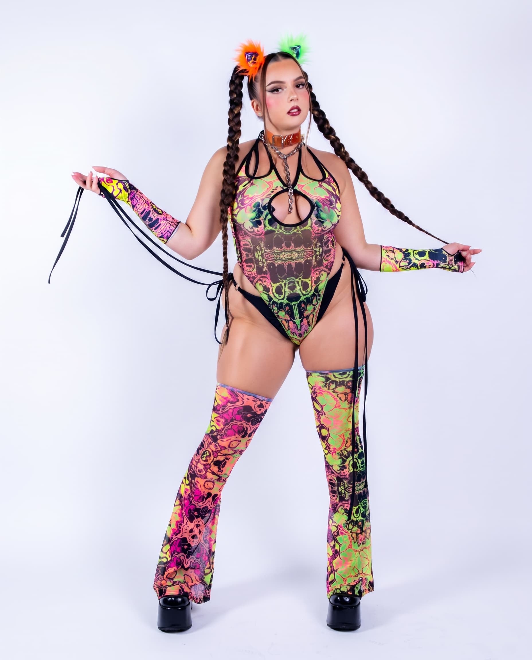Intensity Cross Faded Bodysuit Set