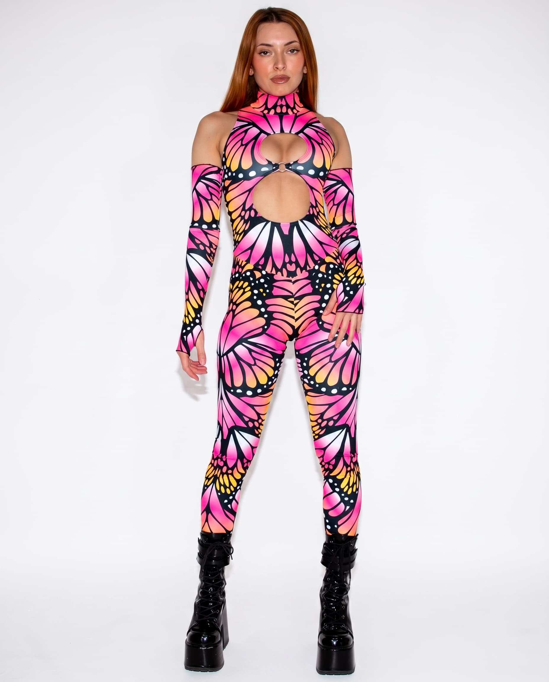 Limited Edition Monarch Cold Shoulder Jumpsuit