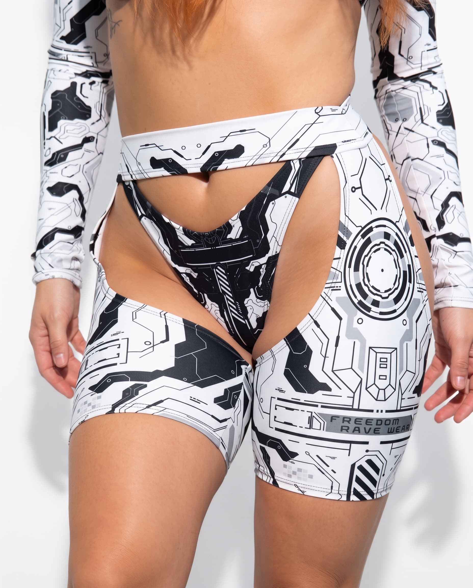 Mechanoid Chaps - White