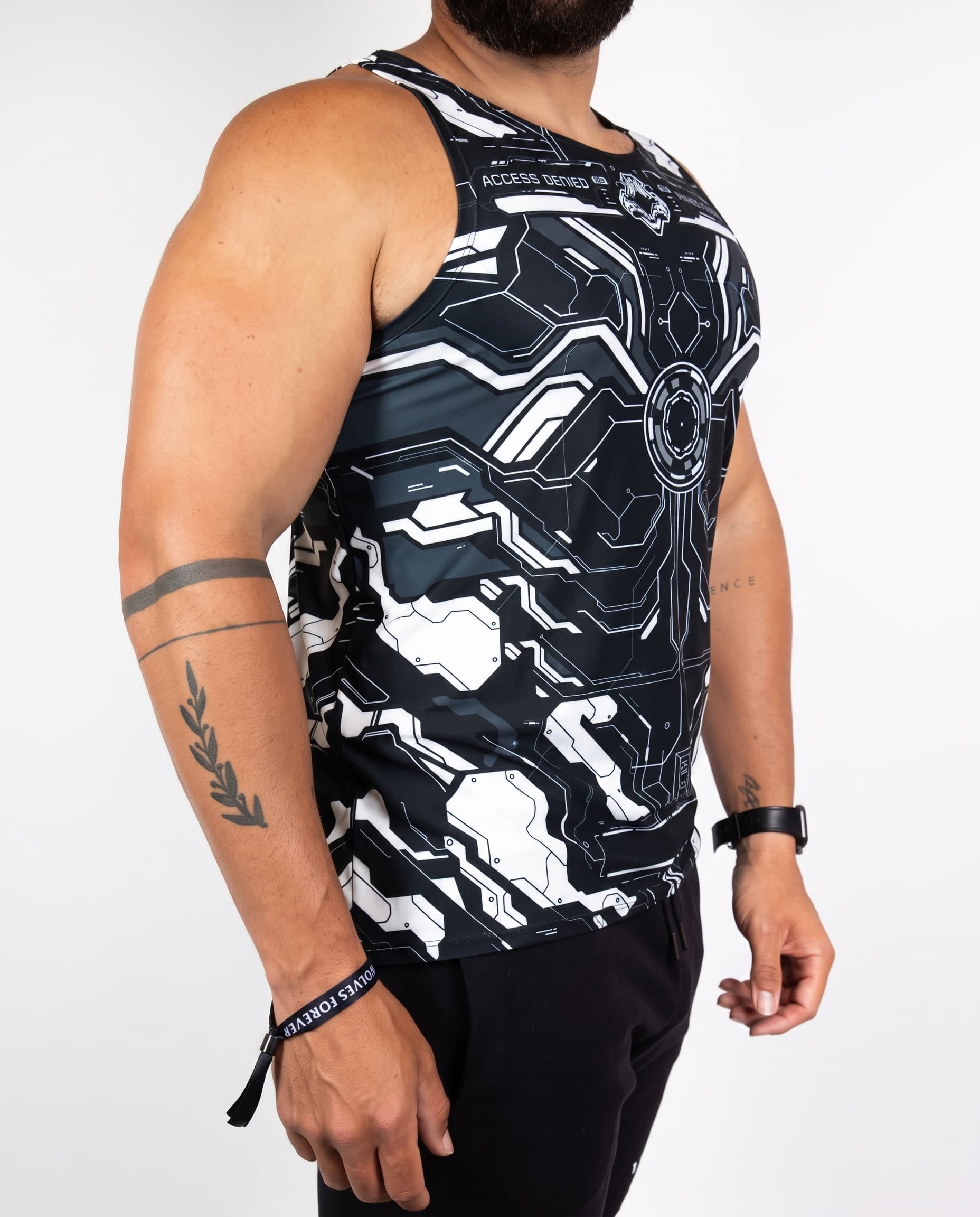 Mechanoid Unisex Tank Top - Black