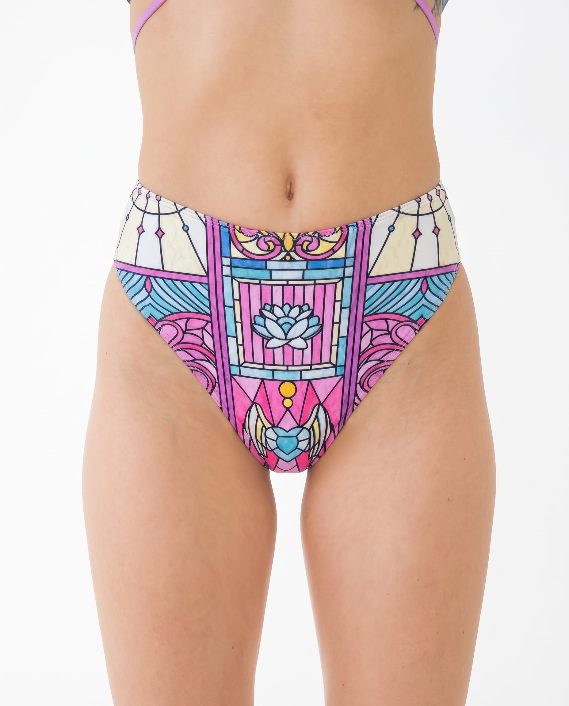 Moonlight High Waisted Thong. Freedom Rave Wear product photo