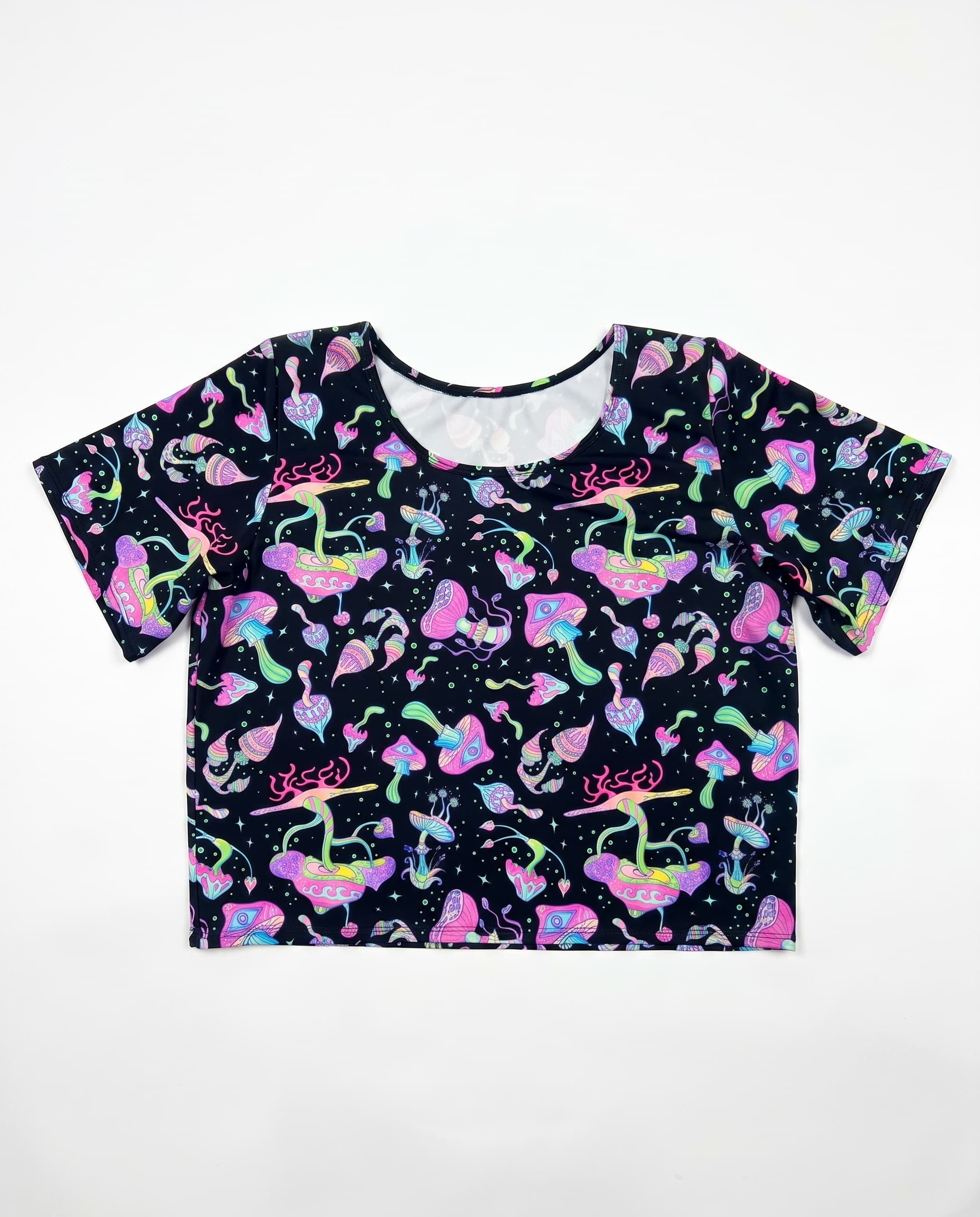 Mushies Boyfriend Crop Top