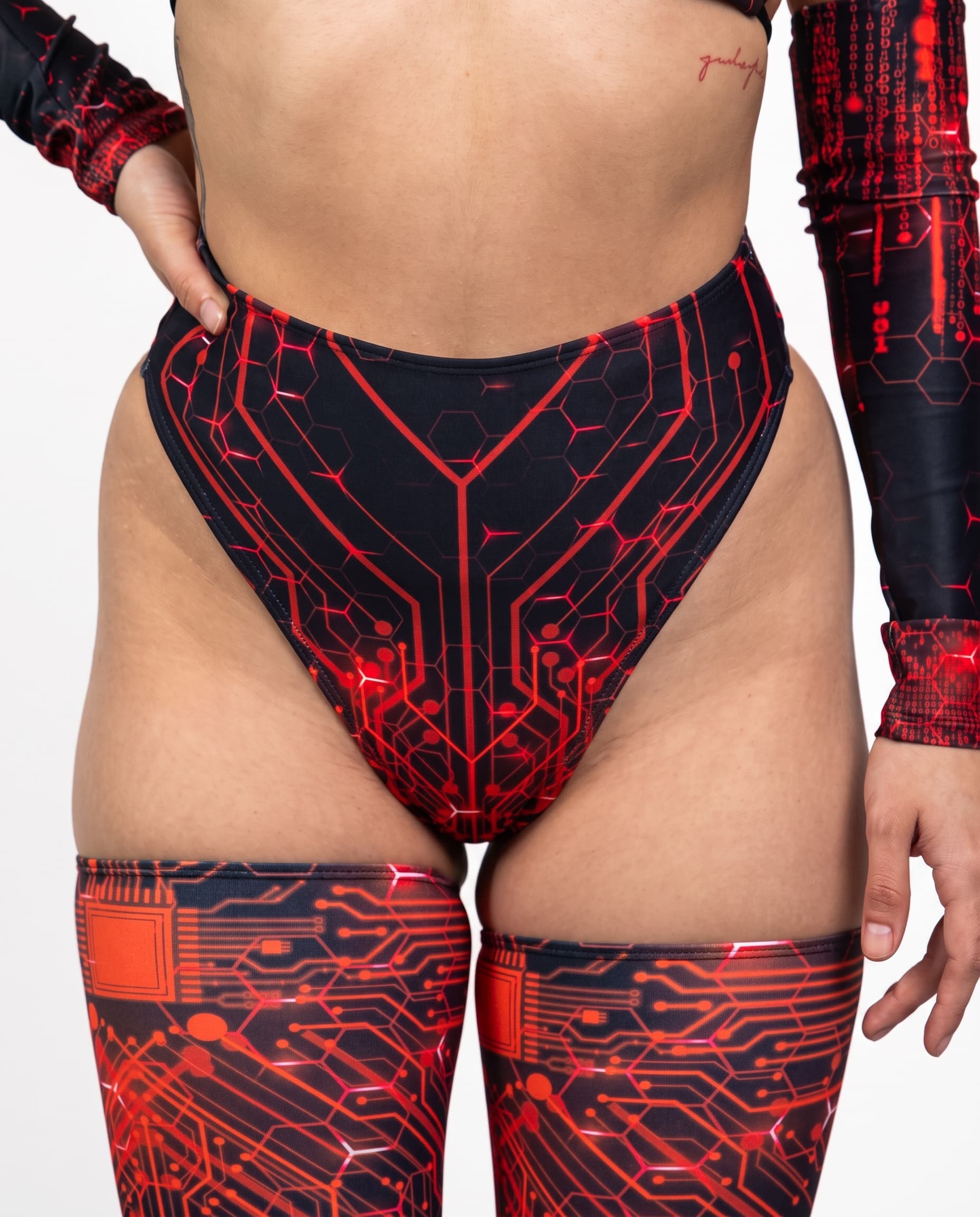 Red Singularity High Waist Thong