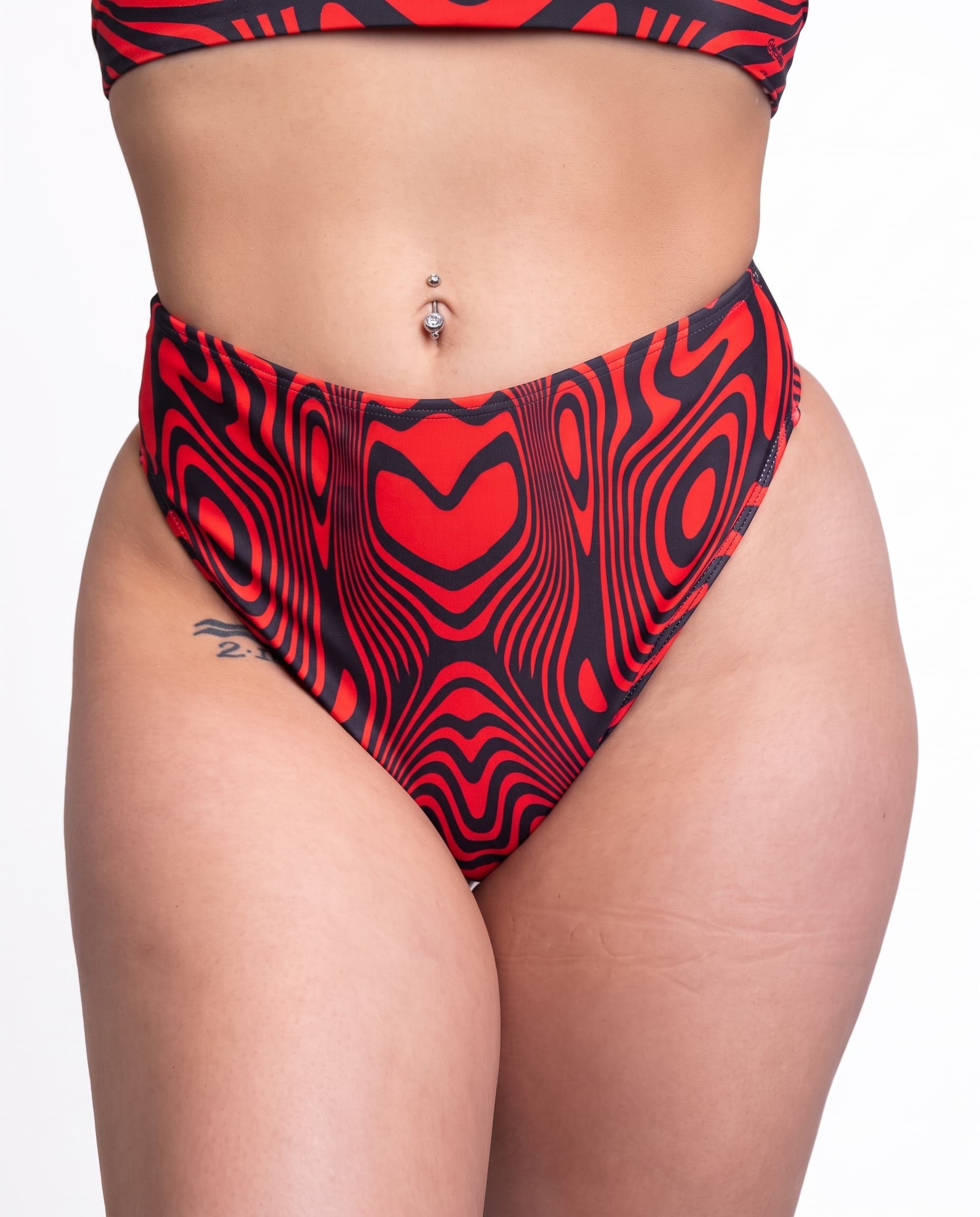Red Void High Waisted Thong