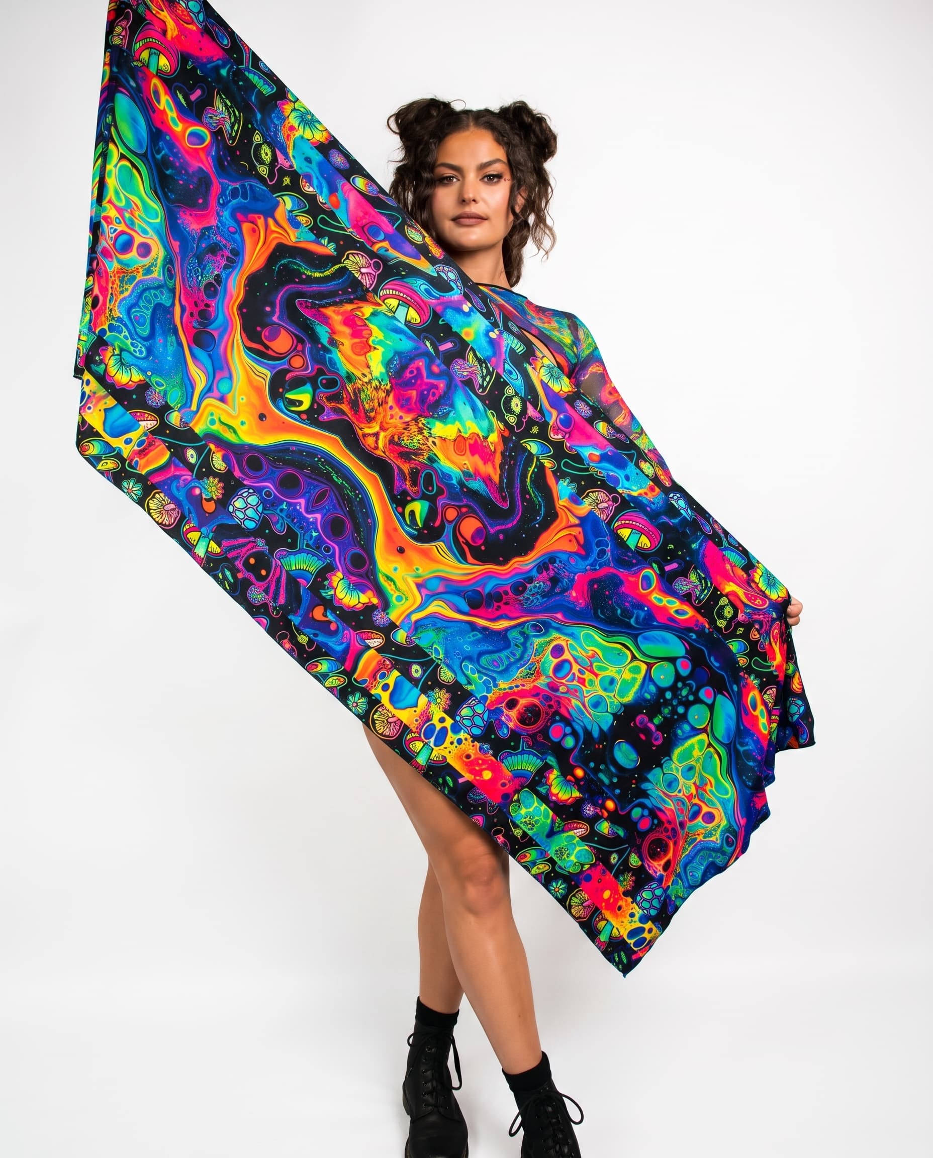 Vivid Shroomie! Festival Scarf