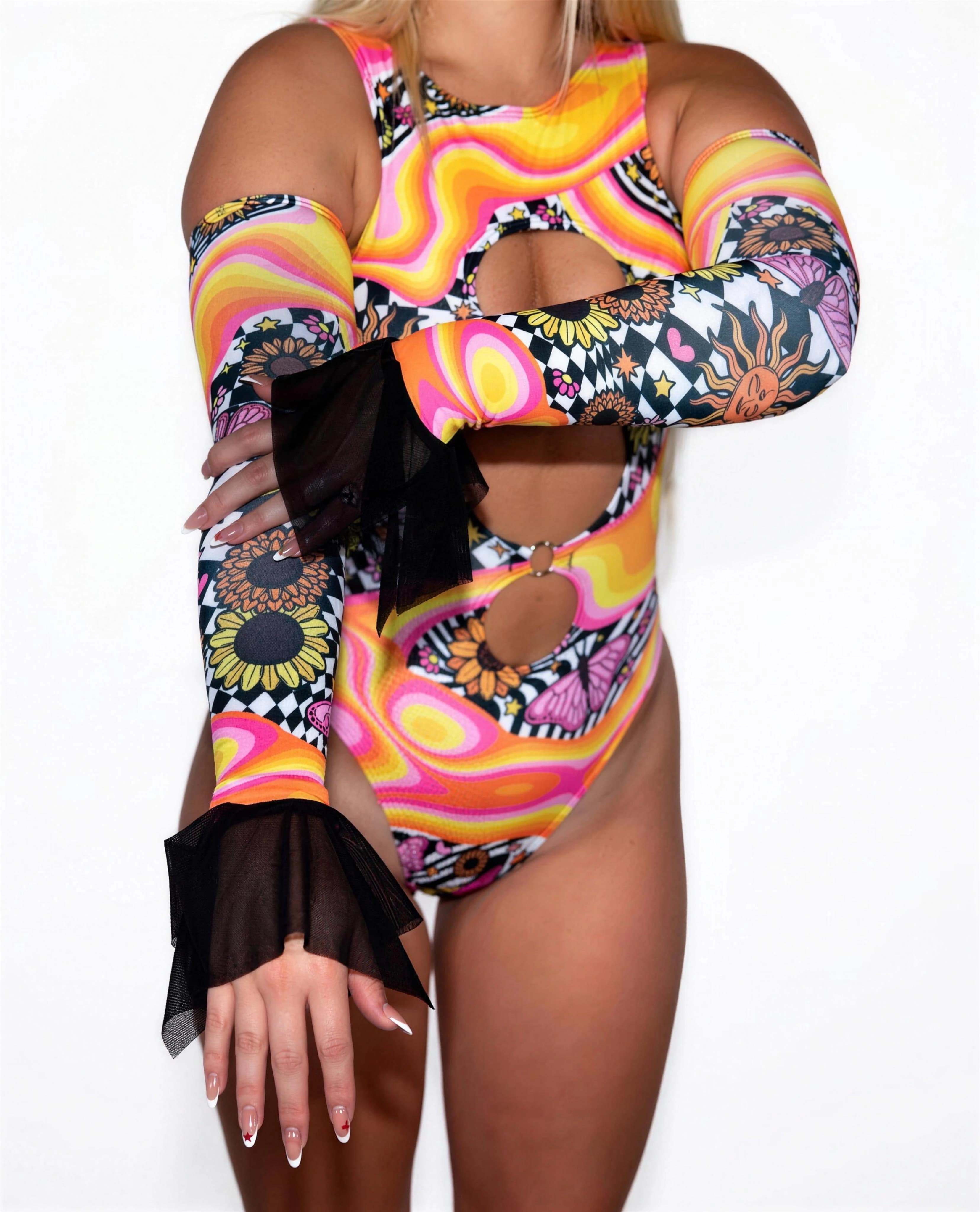 Sundaze Spellcaster Arm Sleeves. Freedom Rave Wear product photo