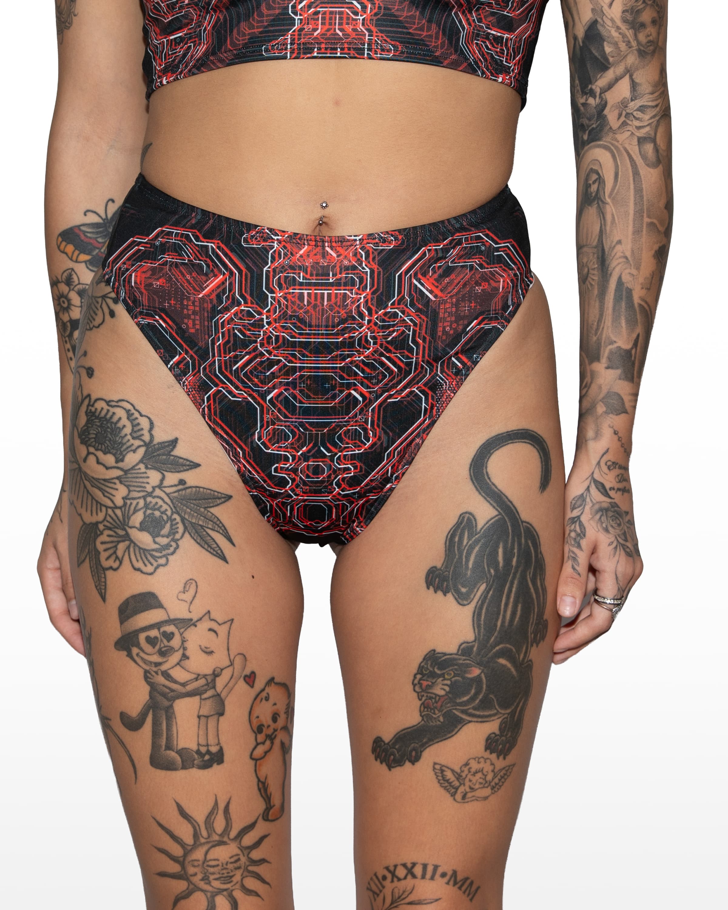 Deadwire High Waisted Thong