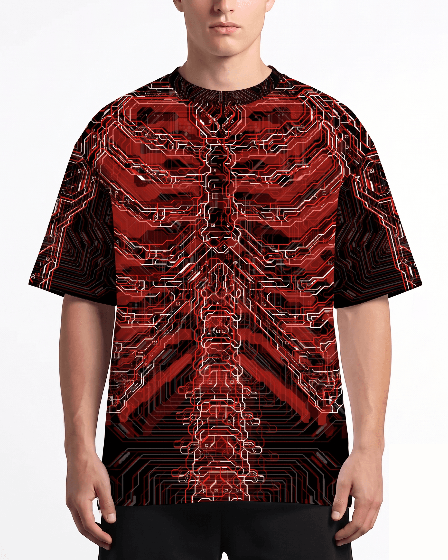 Deadwire Oversized Tee. Freedom Rave Wear product photo