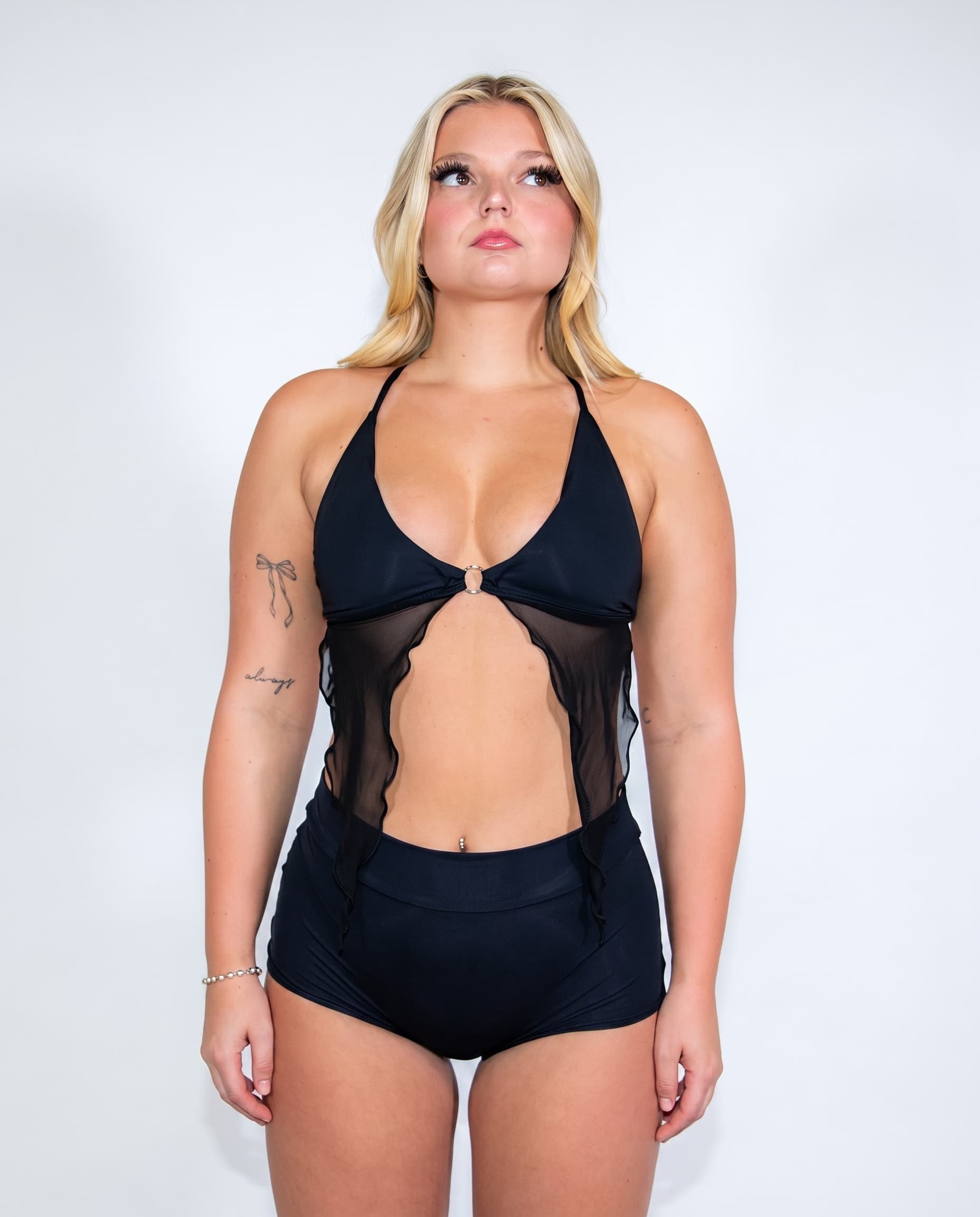 Matte Black Deep Sea Bikini Top