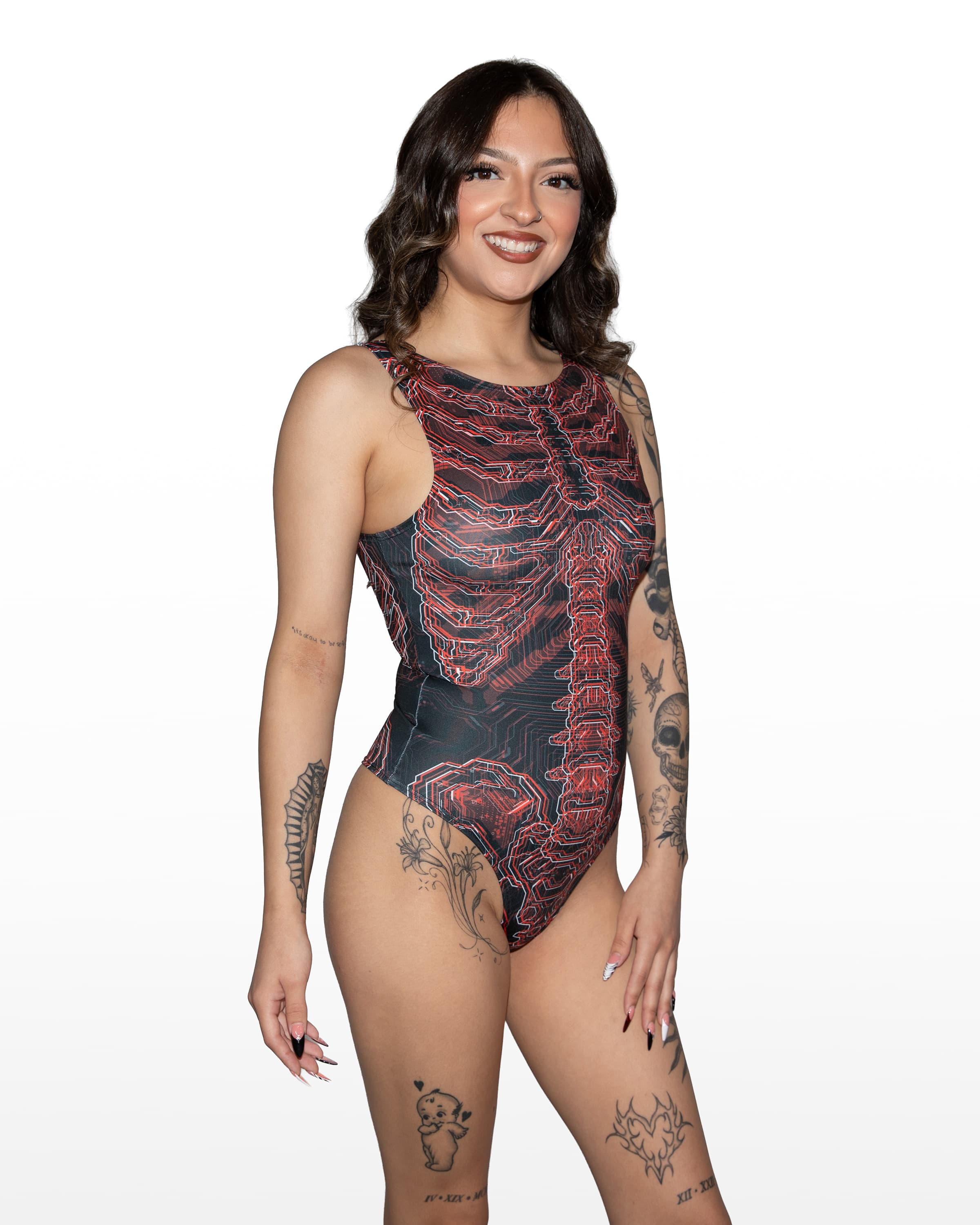 Deadwire High Neck Bodysuit