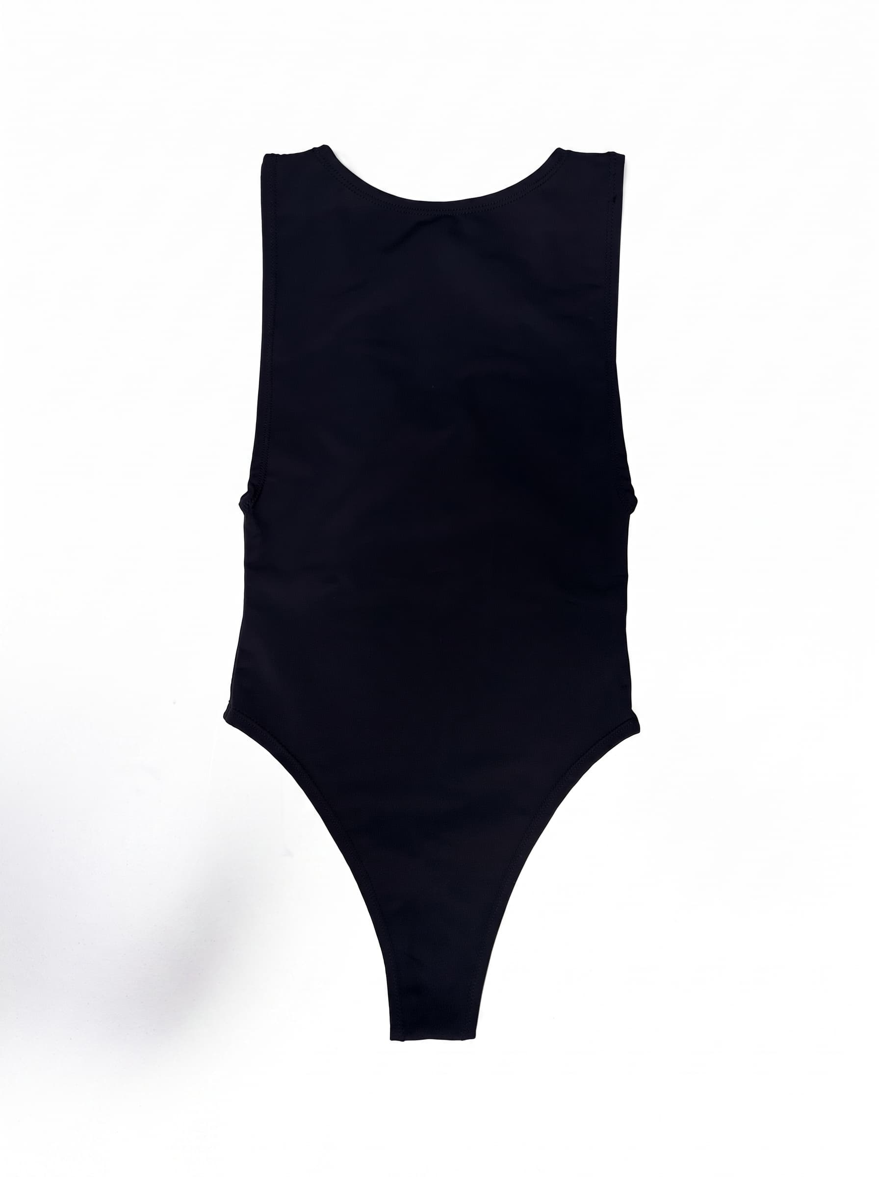 Matte Black Sideboob Bodysuit
