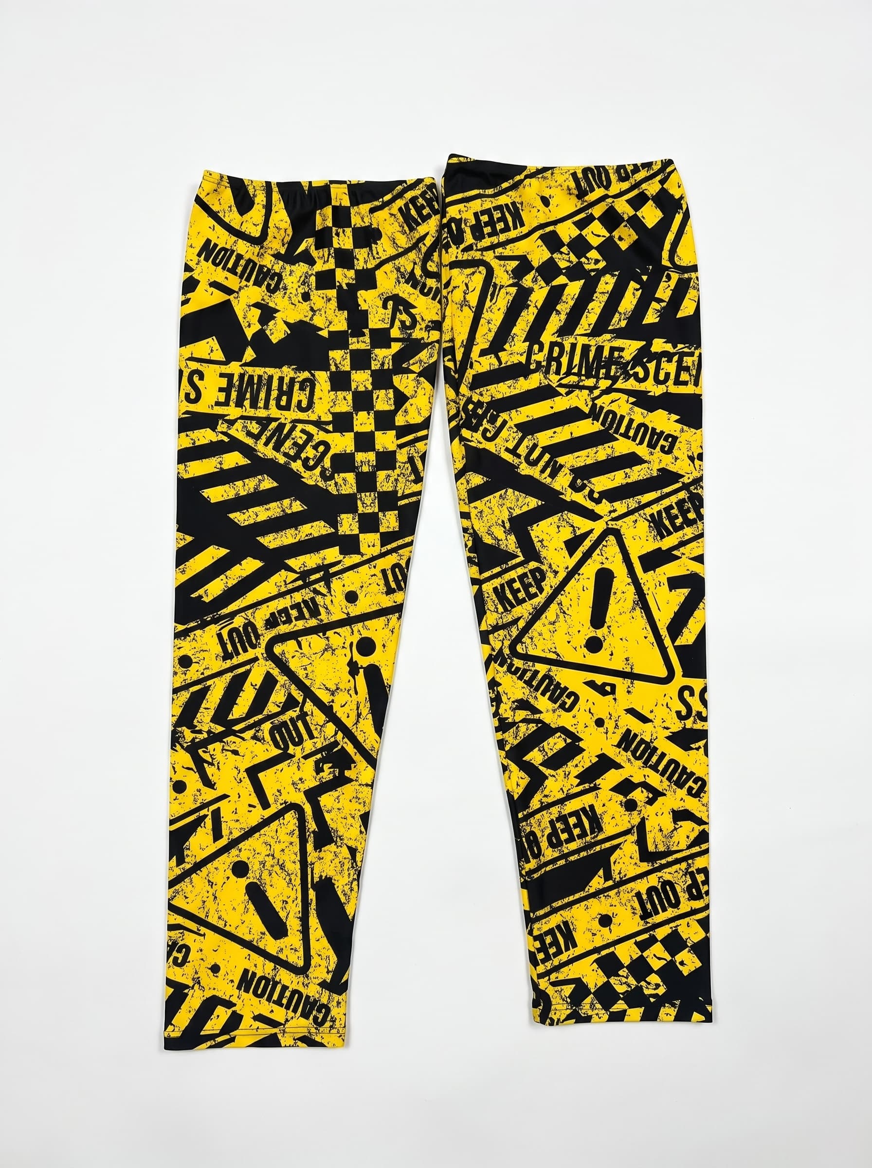 Caution Leg Sleeves. Freedom Rave Wear product photo