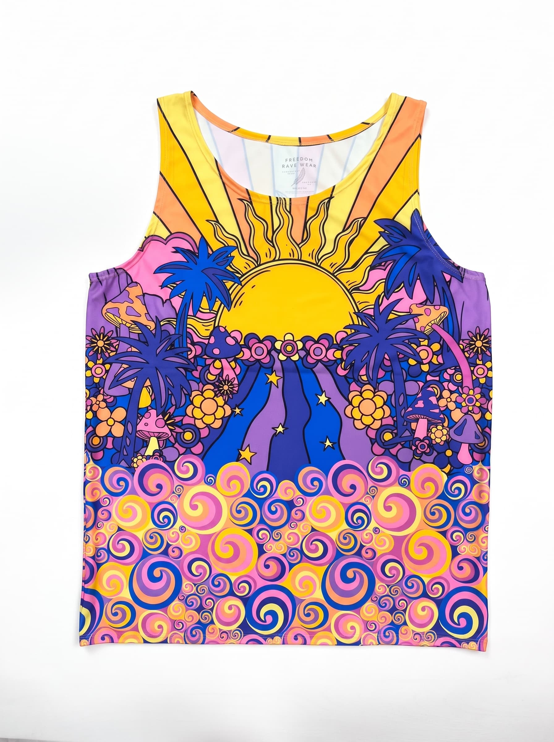 Be Here Now Unisex Tank. Freedom Rave Wear product photo