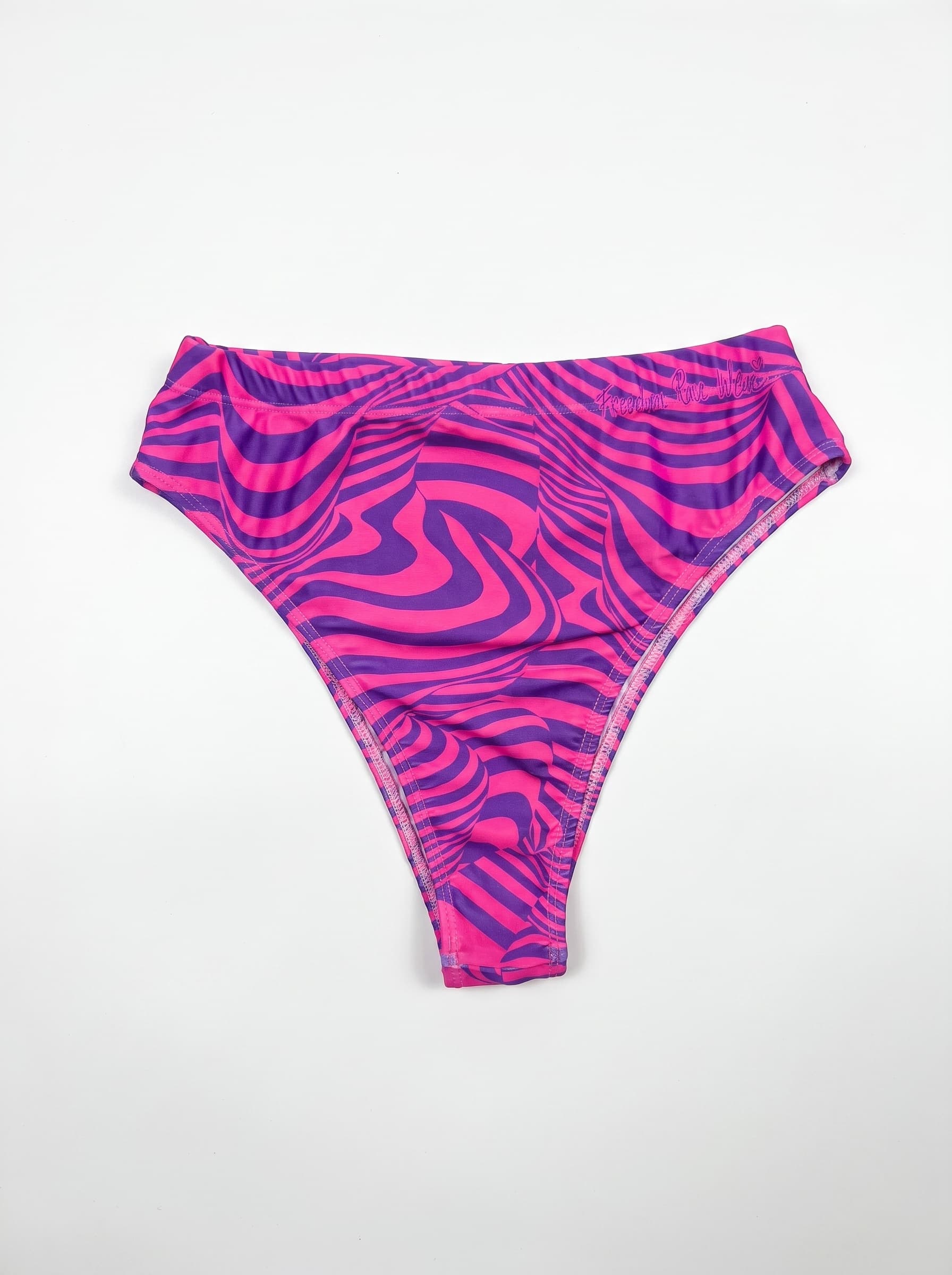 Cheshire High Waisted Brazilian Bottoms. Freedom Rave Wear product photo