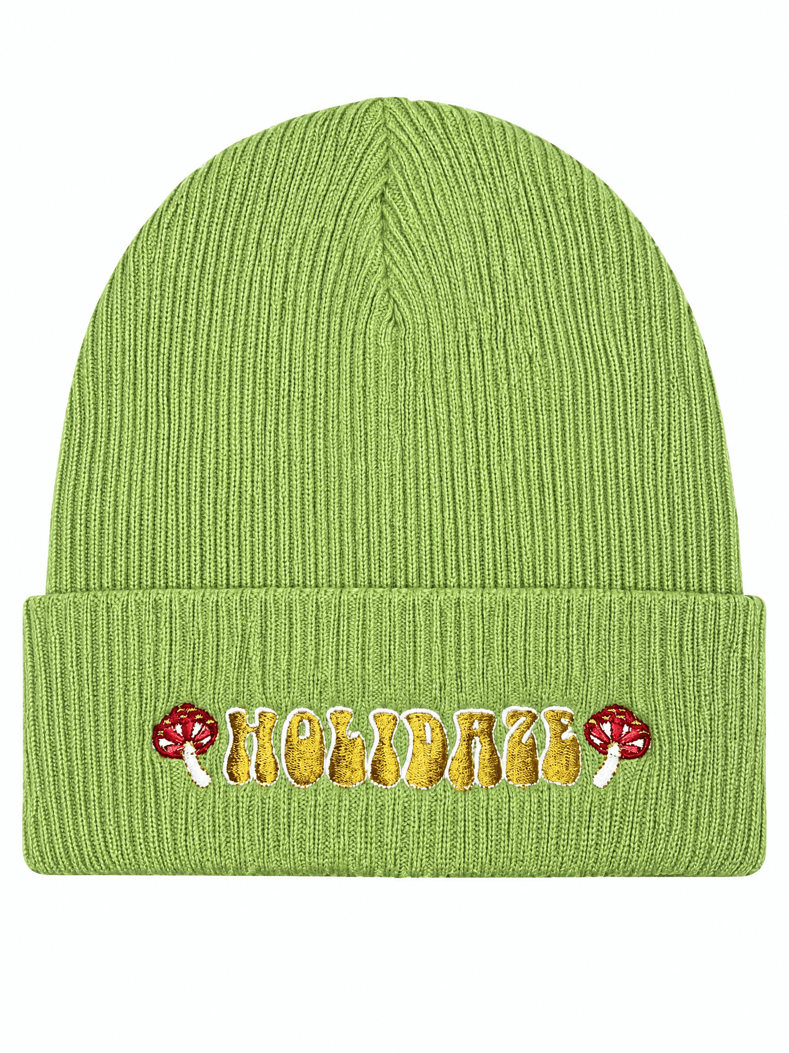 Holidaze Green Beanie. Freedom Rave Wear product photo