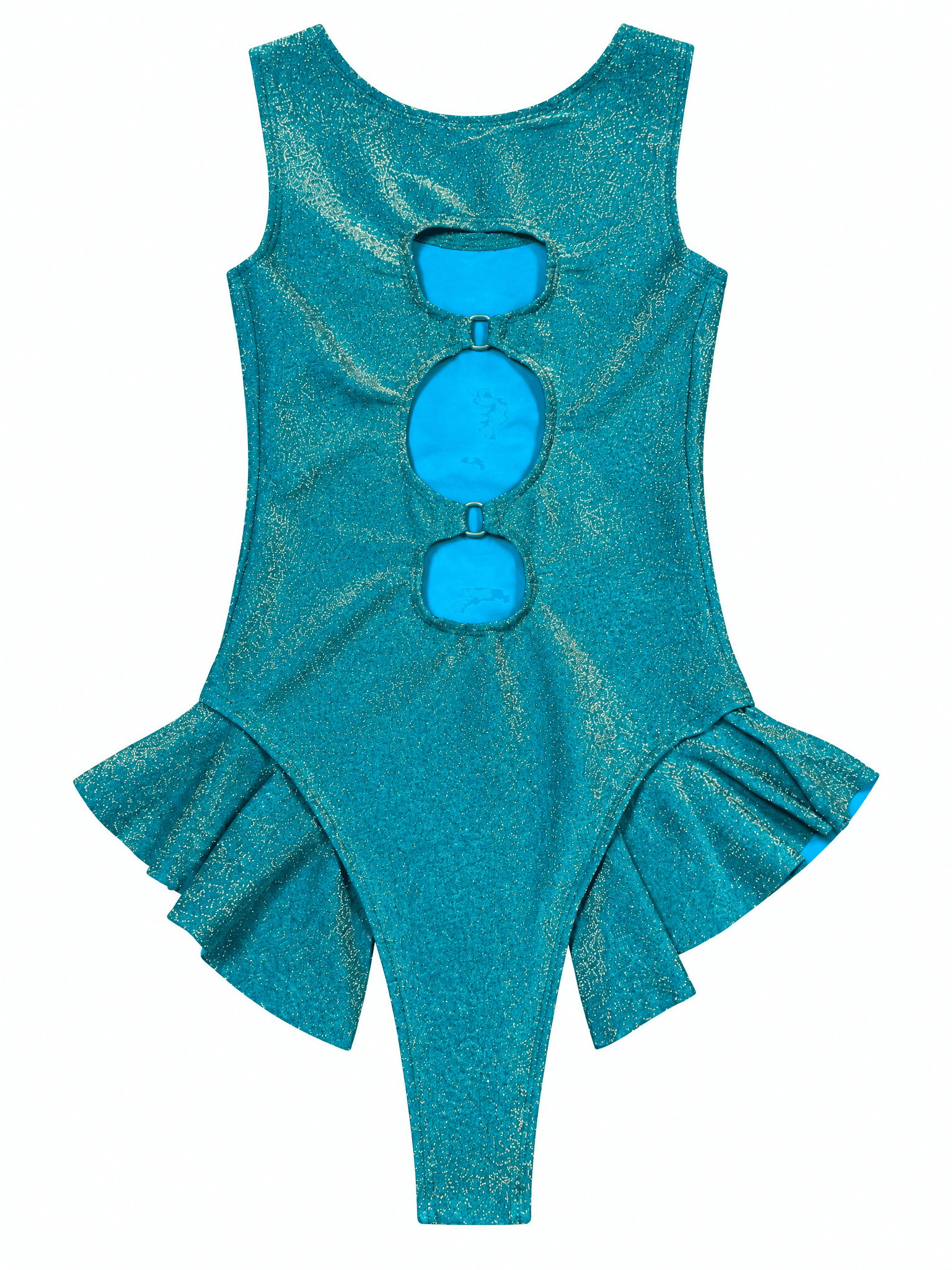 Teal Sparkle Chakra Bodysuit