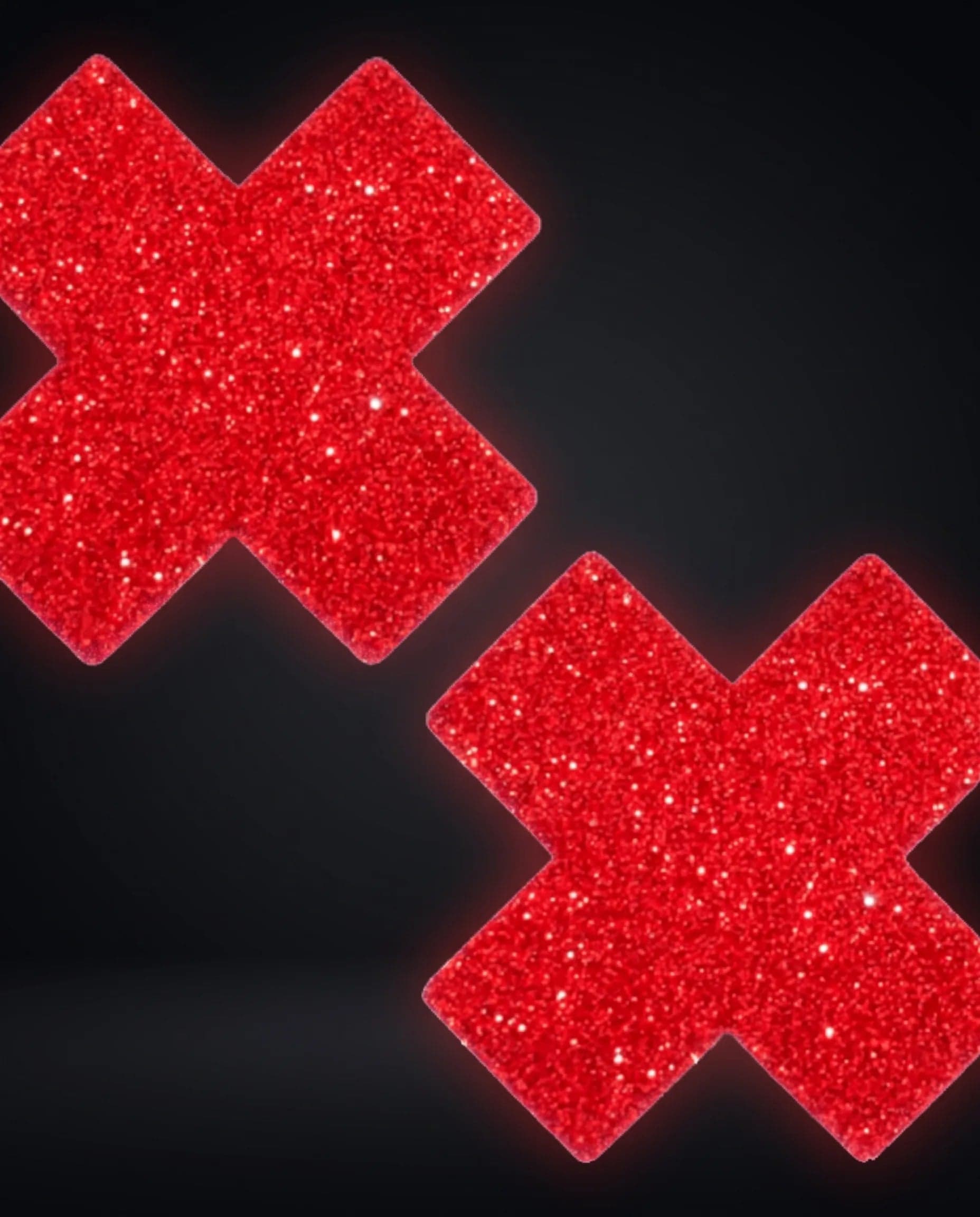 Ravish Me Red Glitter X Factor Nipple Cover Pasties